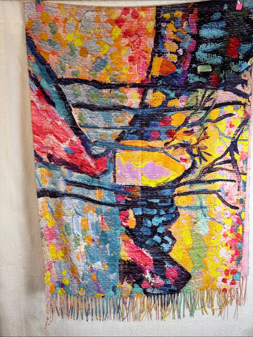 Cashmere Blend Stunning Scarf Shawl Wrap 28” x72” - Picture 3 of 8